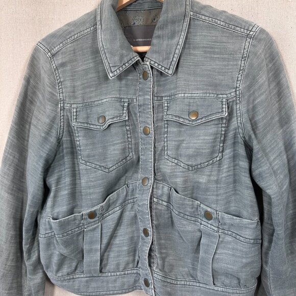 Anthropologie Utility Cotton Jean Jacket | Size SP - Picture 2 of 9